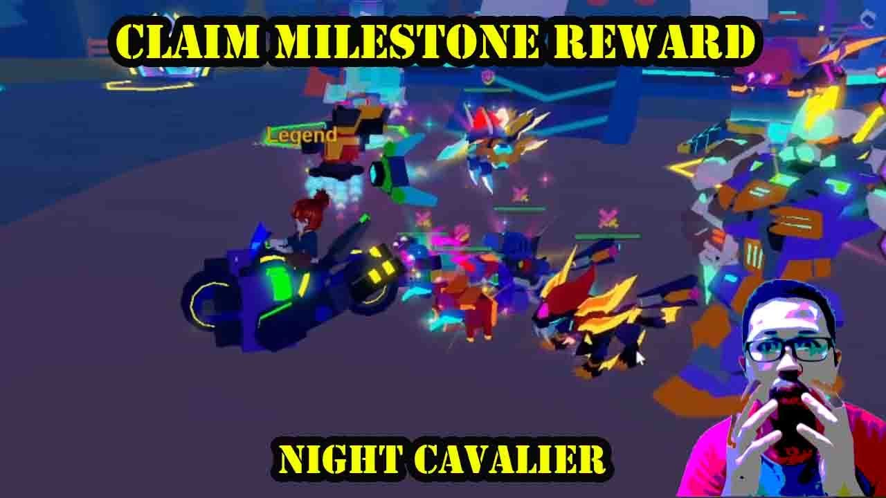 Claimed Milestone Reward Epic Mount Night Cavalier Thanksgiving Event - Bot Clash Simulator ROBLOX