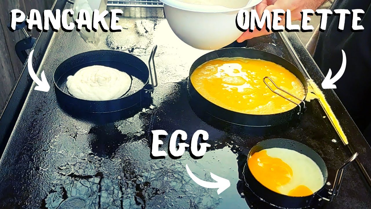 Griddle Egg Ring Set for making Omelets