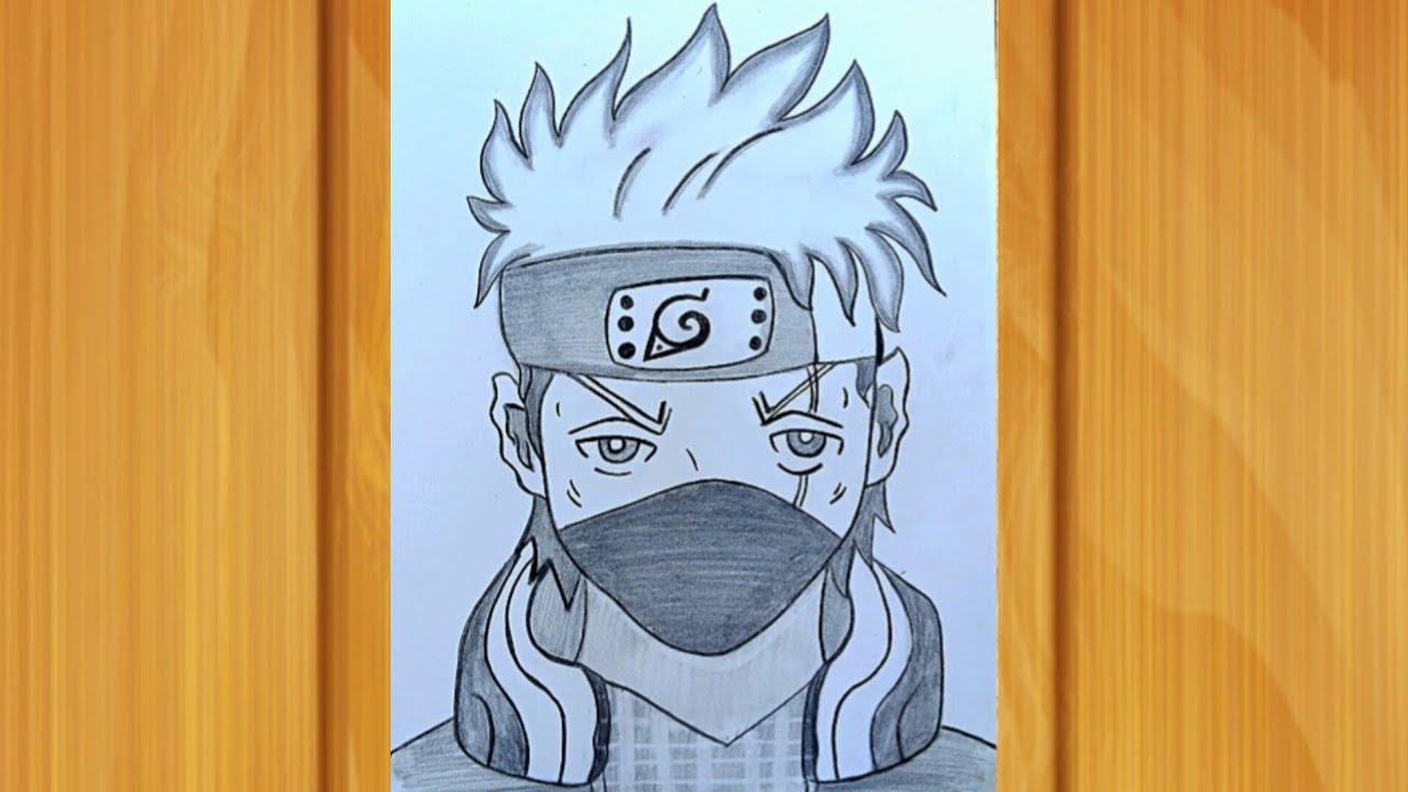 Easy Anime Drawing || How to Draw Kakashi Hatake || Naruto Drawing Tutorial for beginners