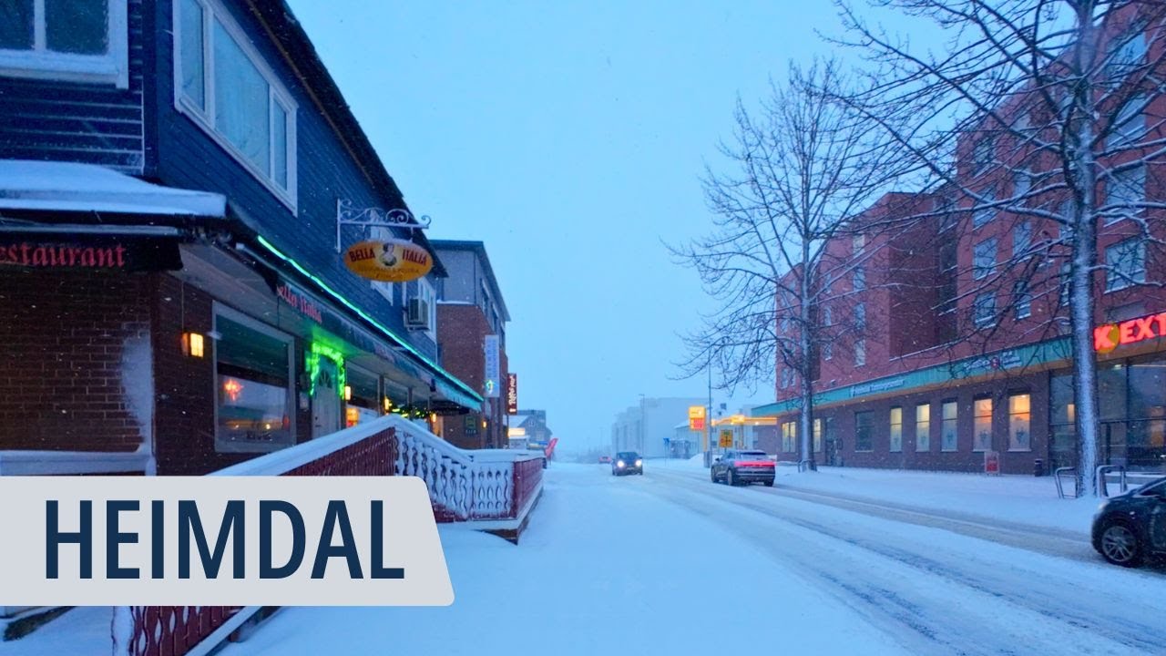 WINTER is Back. After a extremely unusual snow-free desember, Heimdal is getting snow again. ❄️☃