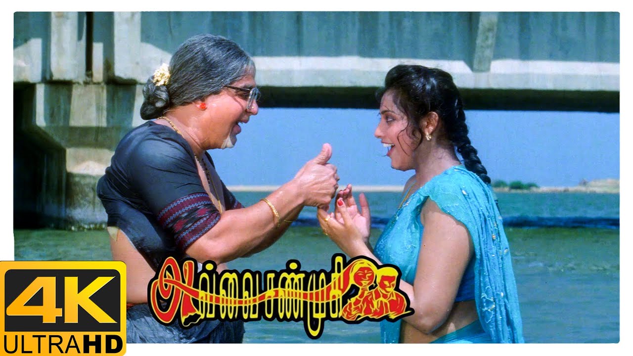 Avvai Shanmughi Tamil Movie 4K | Kamal reveals his identity | Kamal Haasan | Meena | Gemini Ganesan