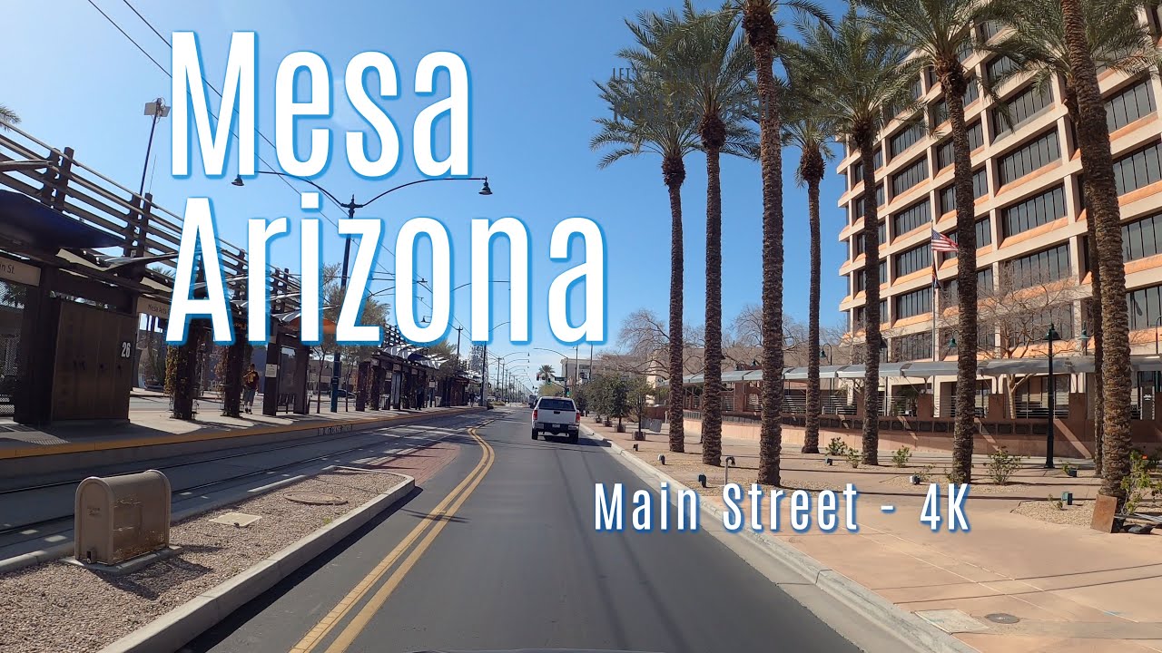 Driving In Arizona | 4K Mesa Main Street USA Scenic Drive