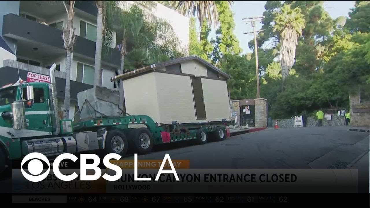 New permanent bathroom being installed at Runyon Canyon