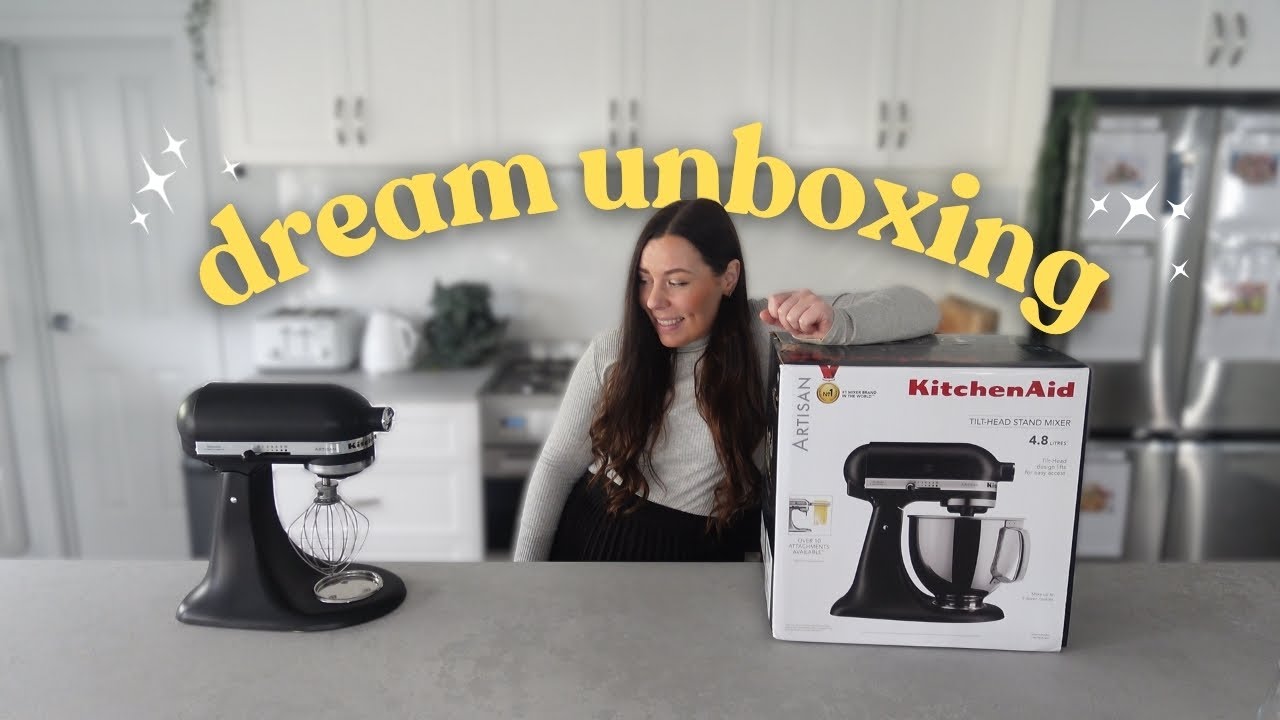 😍 NEW KitchenAid Stand Mixer Unboxing 📦 + testing it out with Apple Cinnamon Scones 🍎
