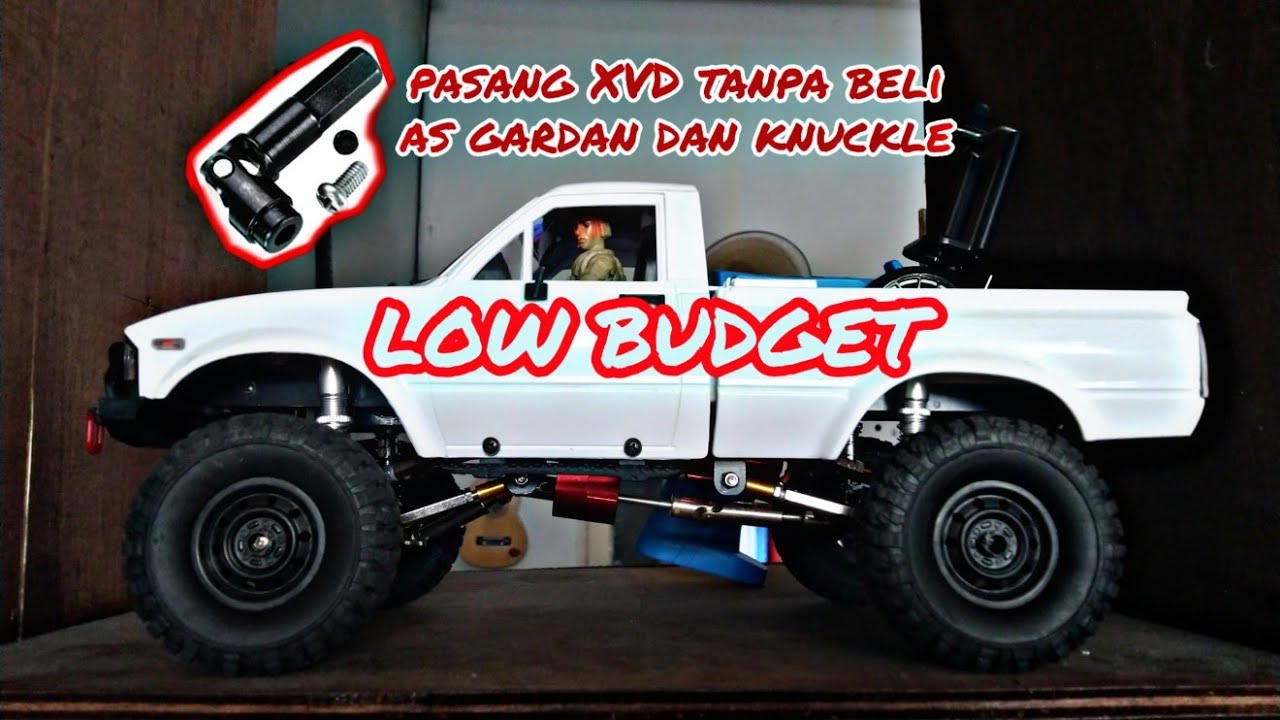 cara pasang XVD di WPL C24  tanpa ganti as dan knuckle