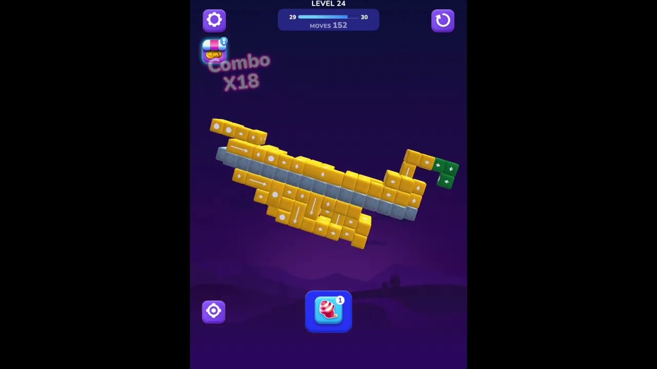 Block Away - Tap Out Puzzle Level 24