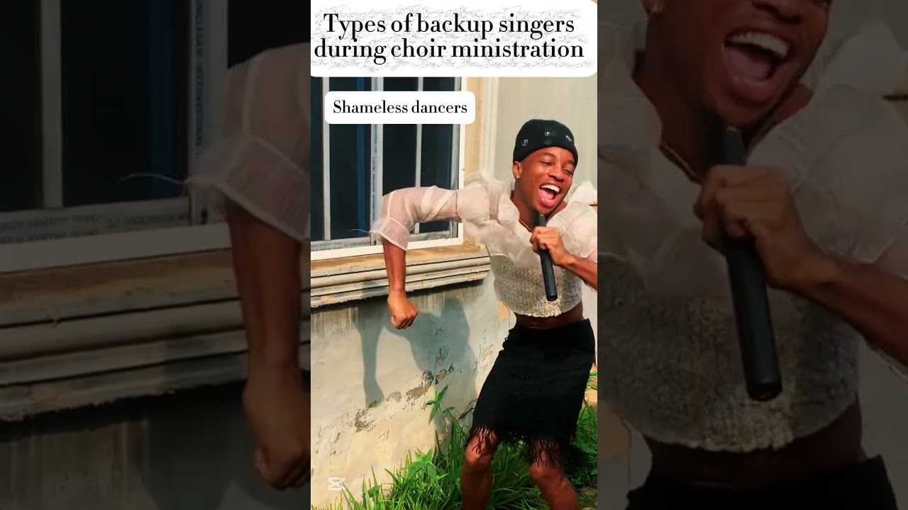 Different types of backup singers in churches😂 #youtubeshorts #comedy #funny