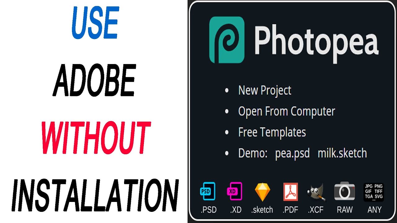 How to use Adobe without installation and more tools