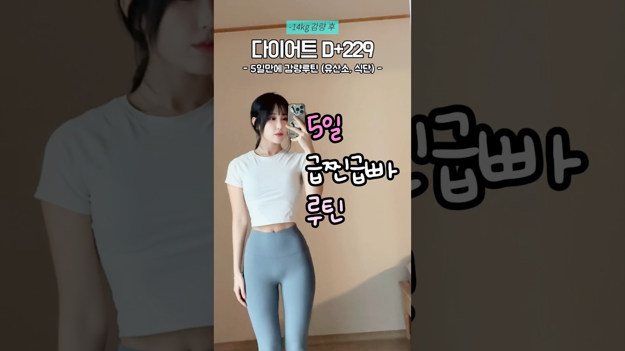 -2.5kg 유산소 식단 5일루틴✨