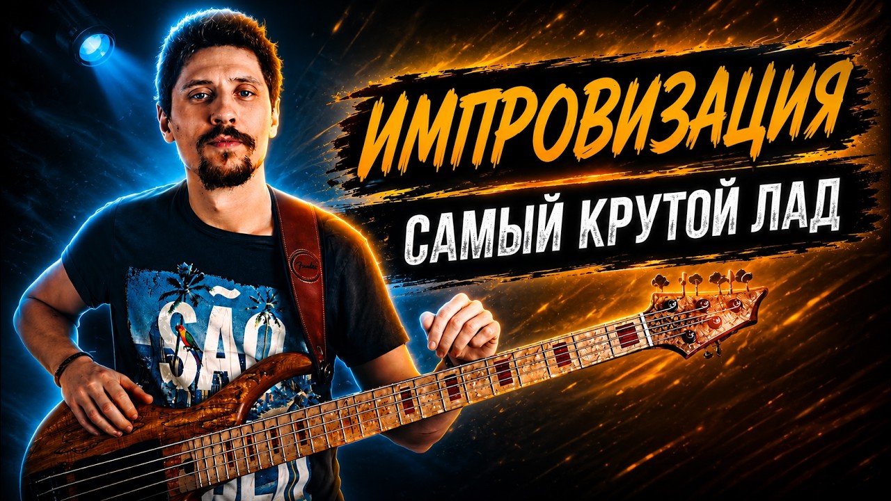 Самая крутая гамма! Лидийский лад 🔥 Импровизация на бас гитаре