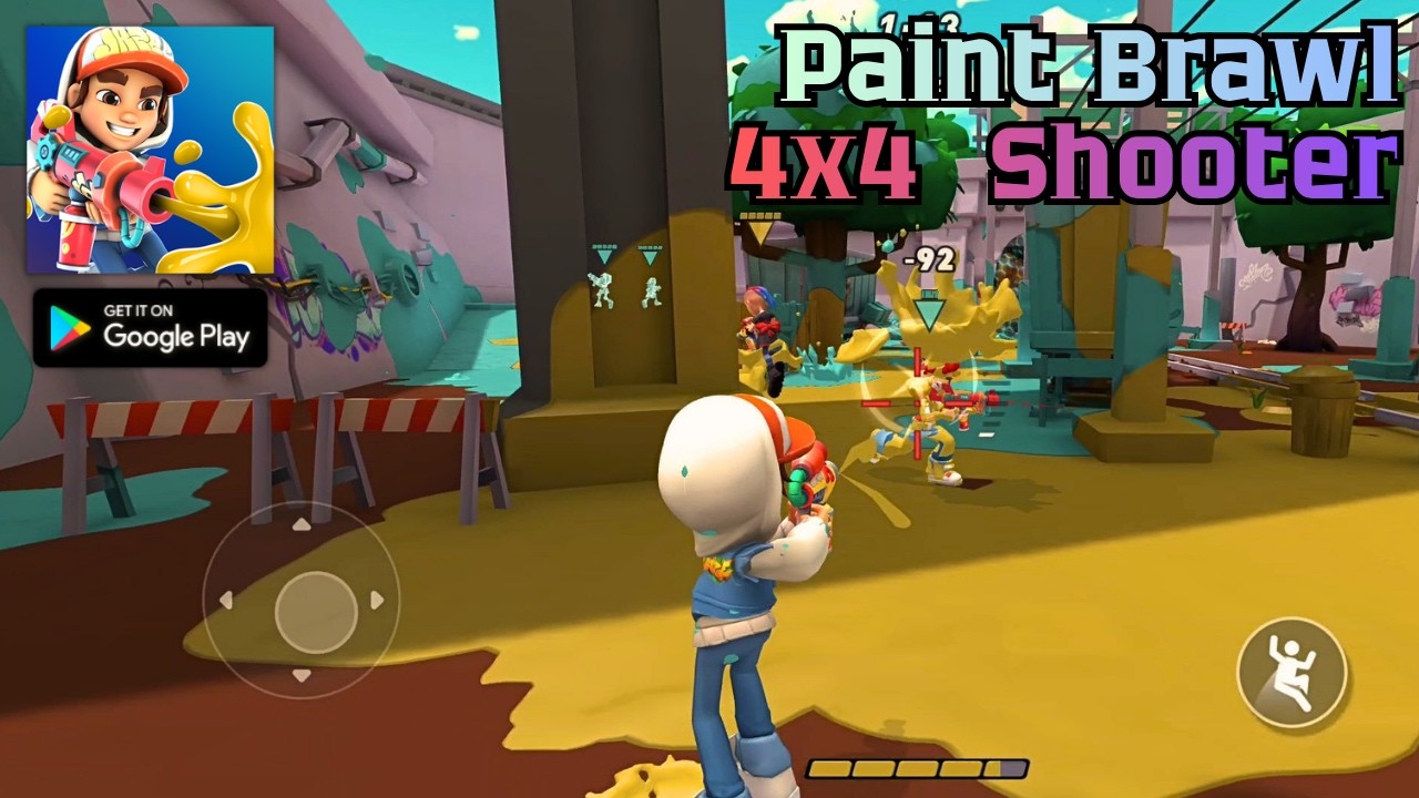 Paint Brawl Gameplay | 4v4 Paint Shooter Game (Android)