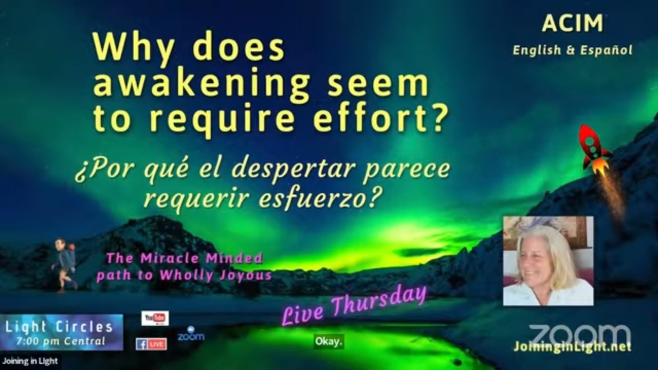 Why does awakening seem to require effort? | ACIM Satsang with Cay | 14Nov24