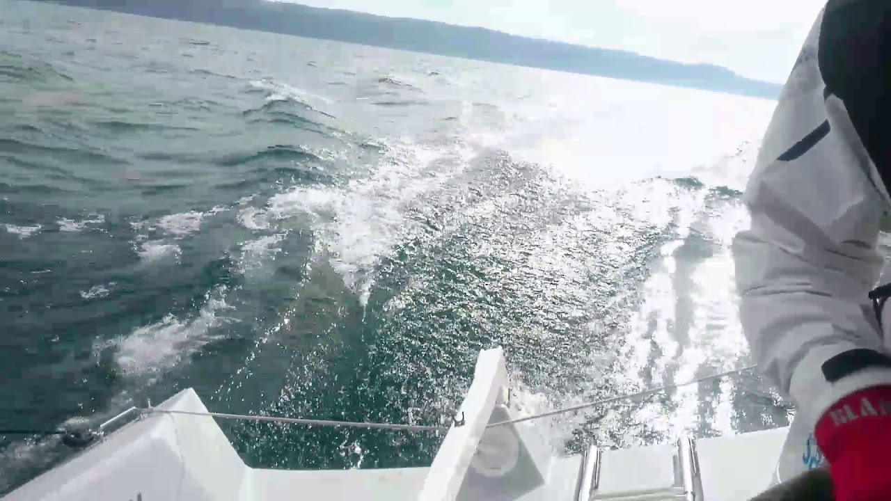Gleitfahrt mocen, 10 knots planing on a mocean sailboat