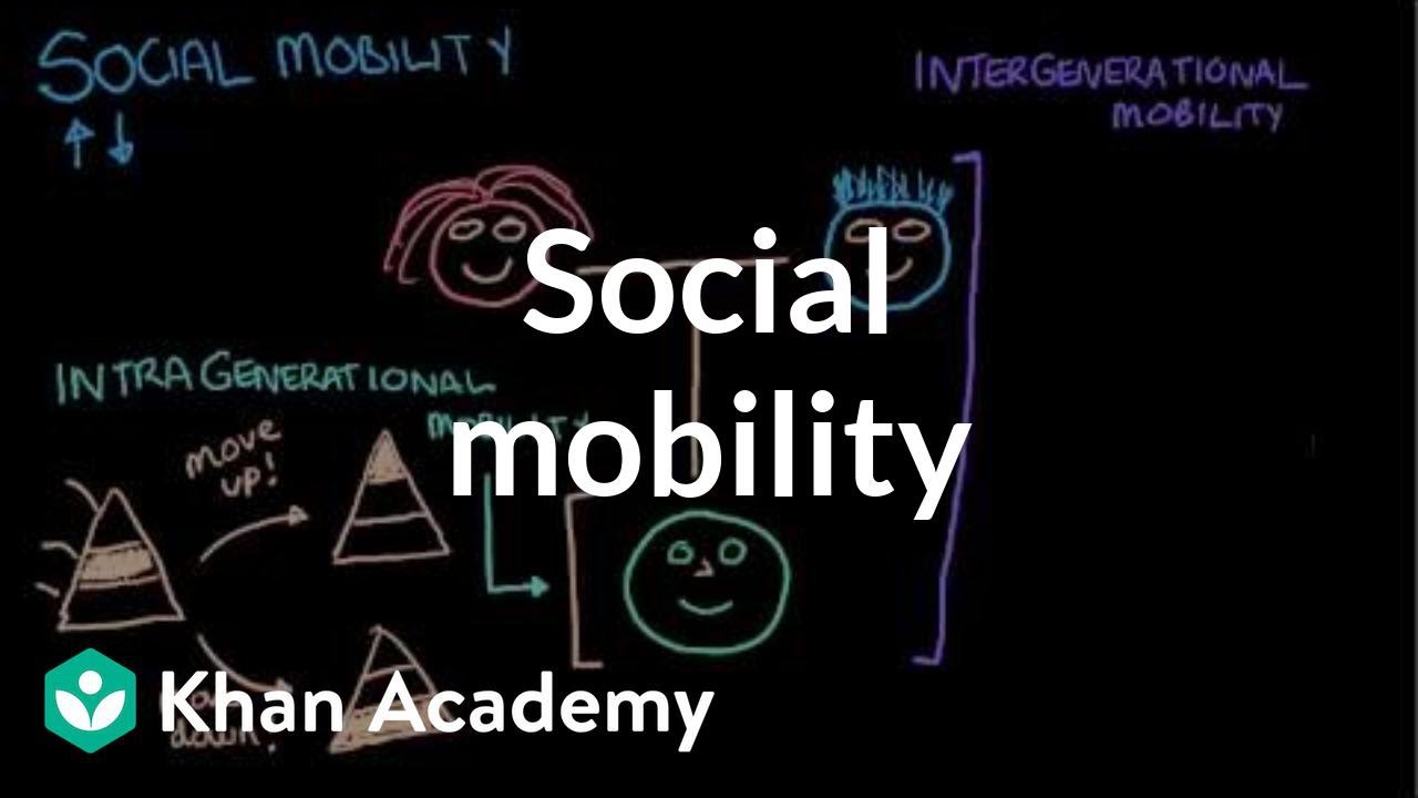 Intergenerational and intragenerational mobility social mobility | MCAT | Khan Academy