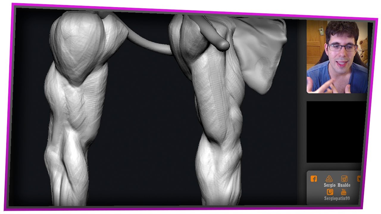 Esculpiendo un brazo desde cero en Zbrush (Blocking) | Sergio Hualde