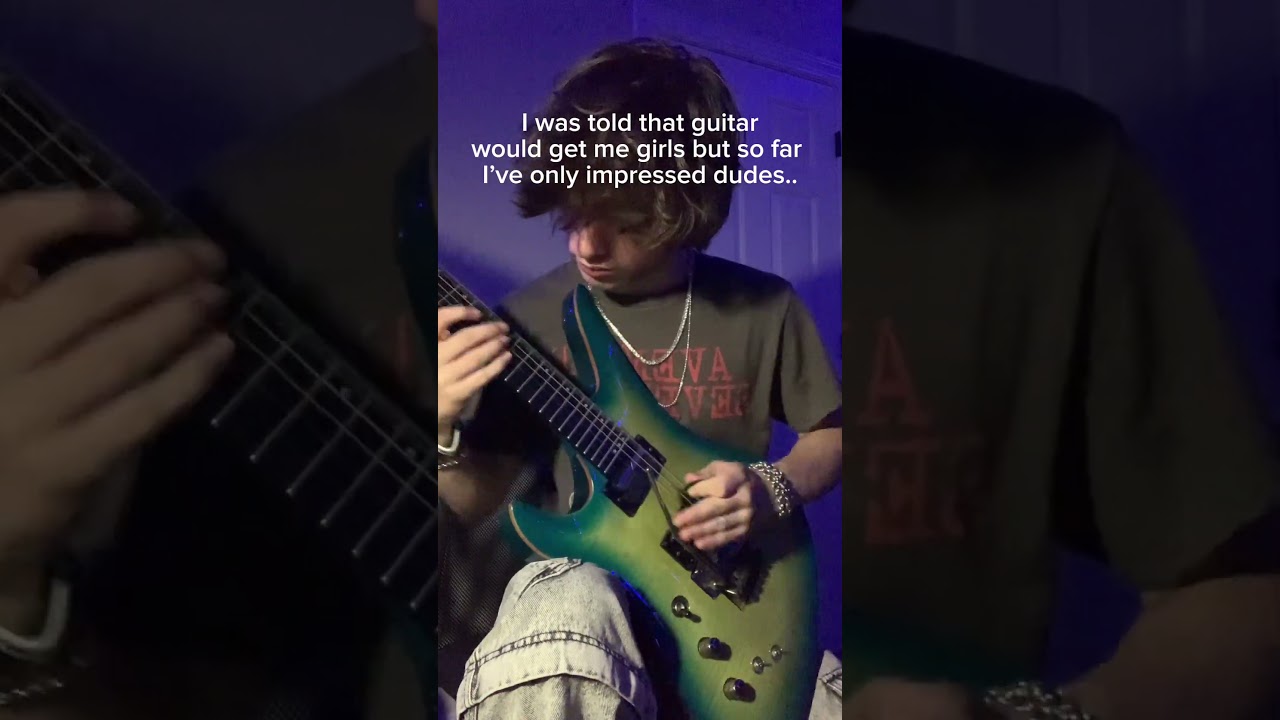 &ldquo;Guitar gets you girls&rdquo; #modernguitar #guitarist #guitarsolo