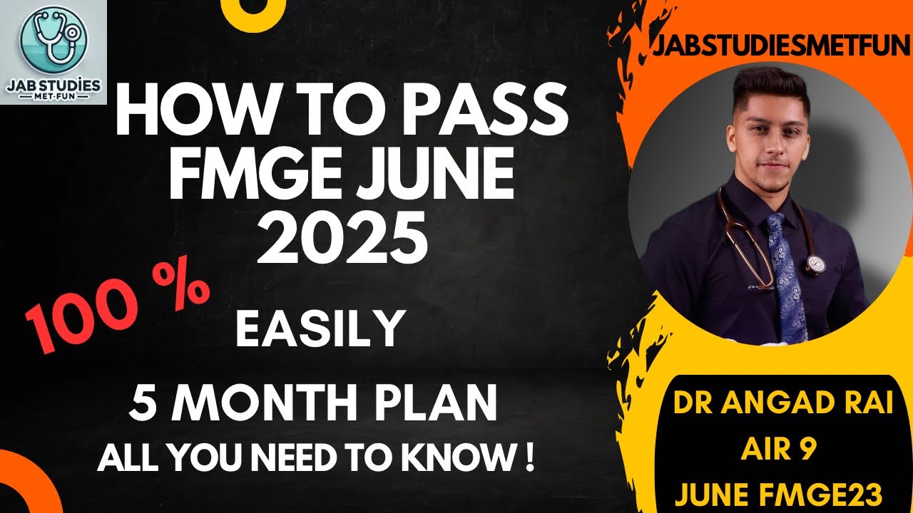 Strategy & Timetable | FMGE JUNE  '25 by Dr Angad Rai