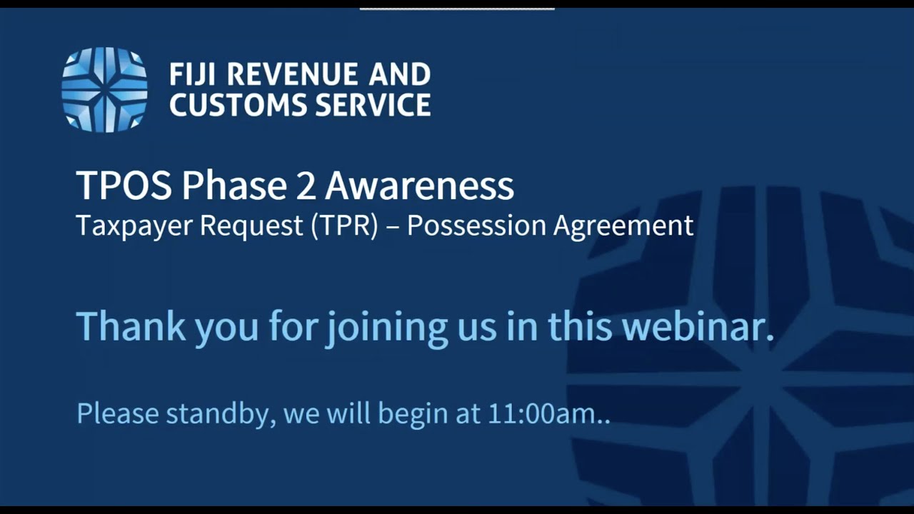 TPOS Webinar Consultation - Possession Agreement