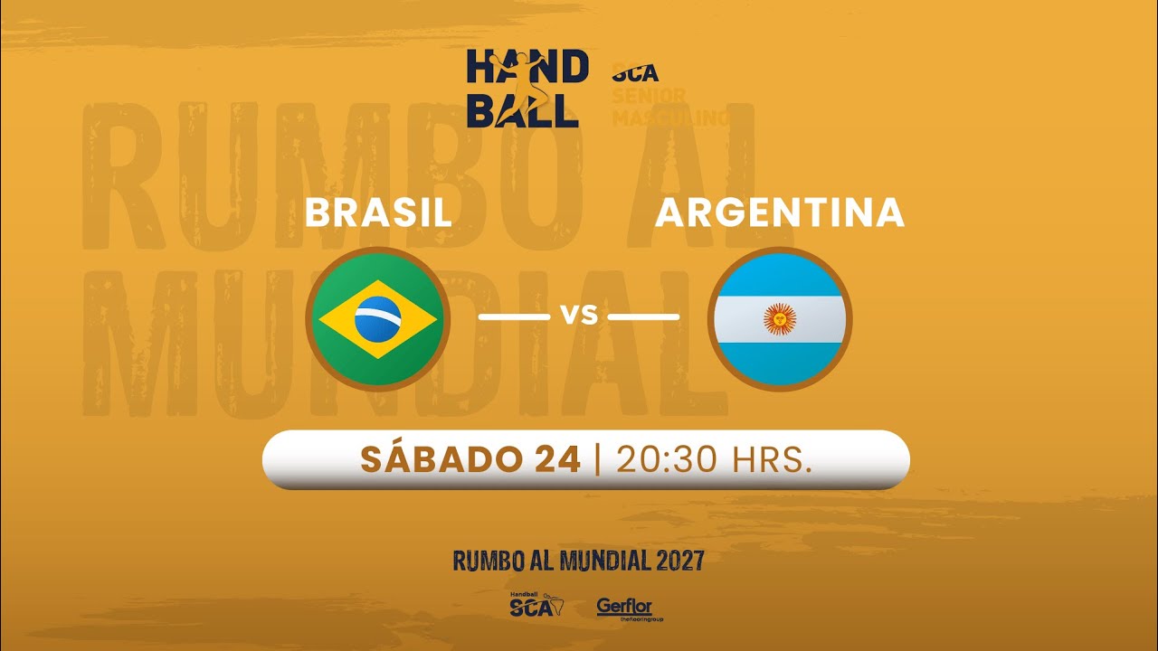 🏆🤾‍♀️ EN VIVO | HANDBALL SCA SENIOR MASCULINO | 🇧🇷 BRASIL vs ARGENTINA 🇦🇷