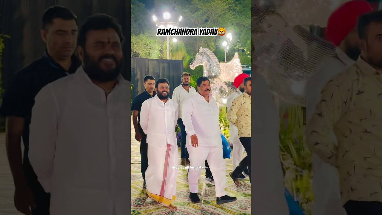 Ramchandra Yadav mass entry🦁#talasanisrinivasyadav #ramchandrayadav #yt #marriage #shorts #trending