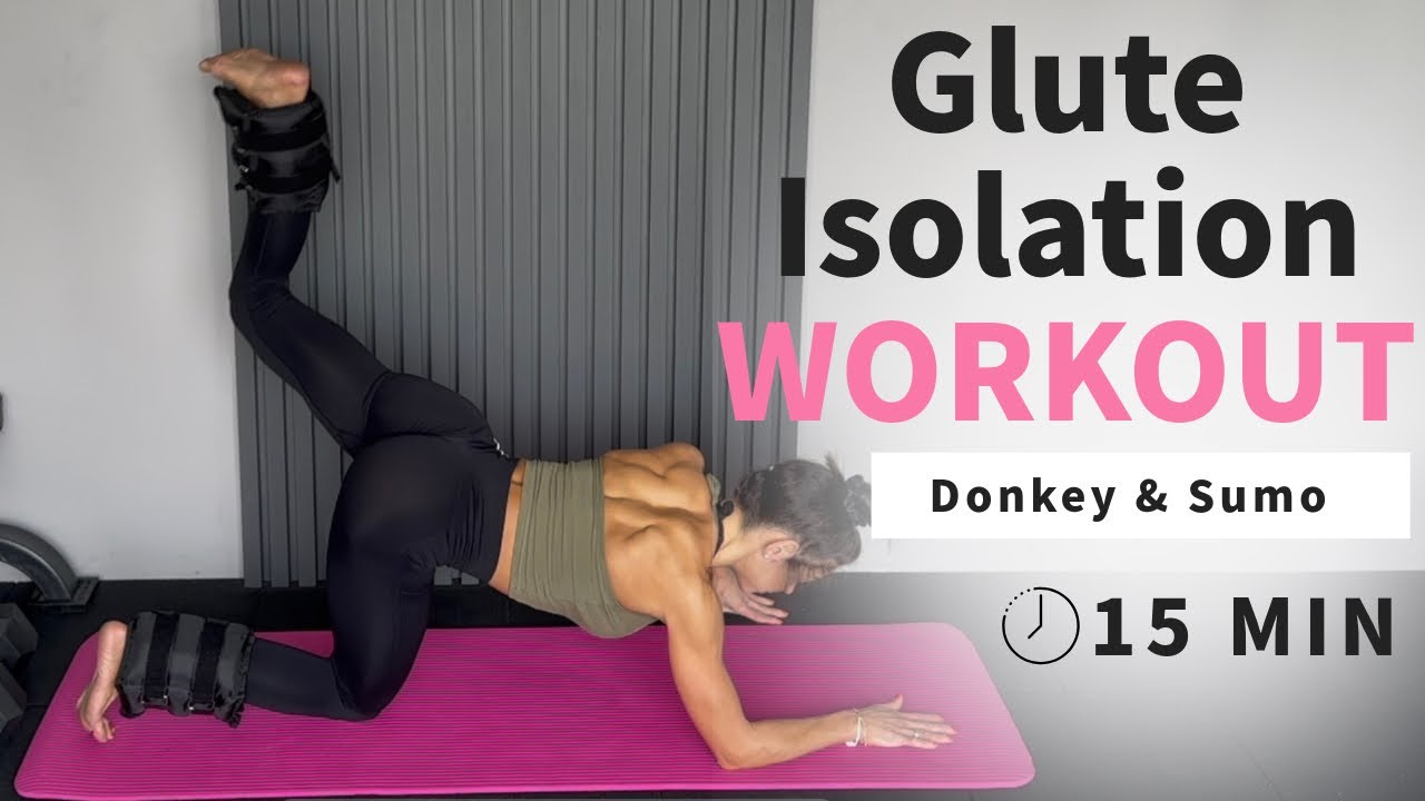 Glute Isolation Workout at Home 🍑💥 | 15-Min Donkey Kick & Sumo Burn!