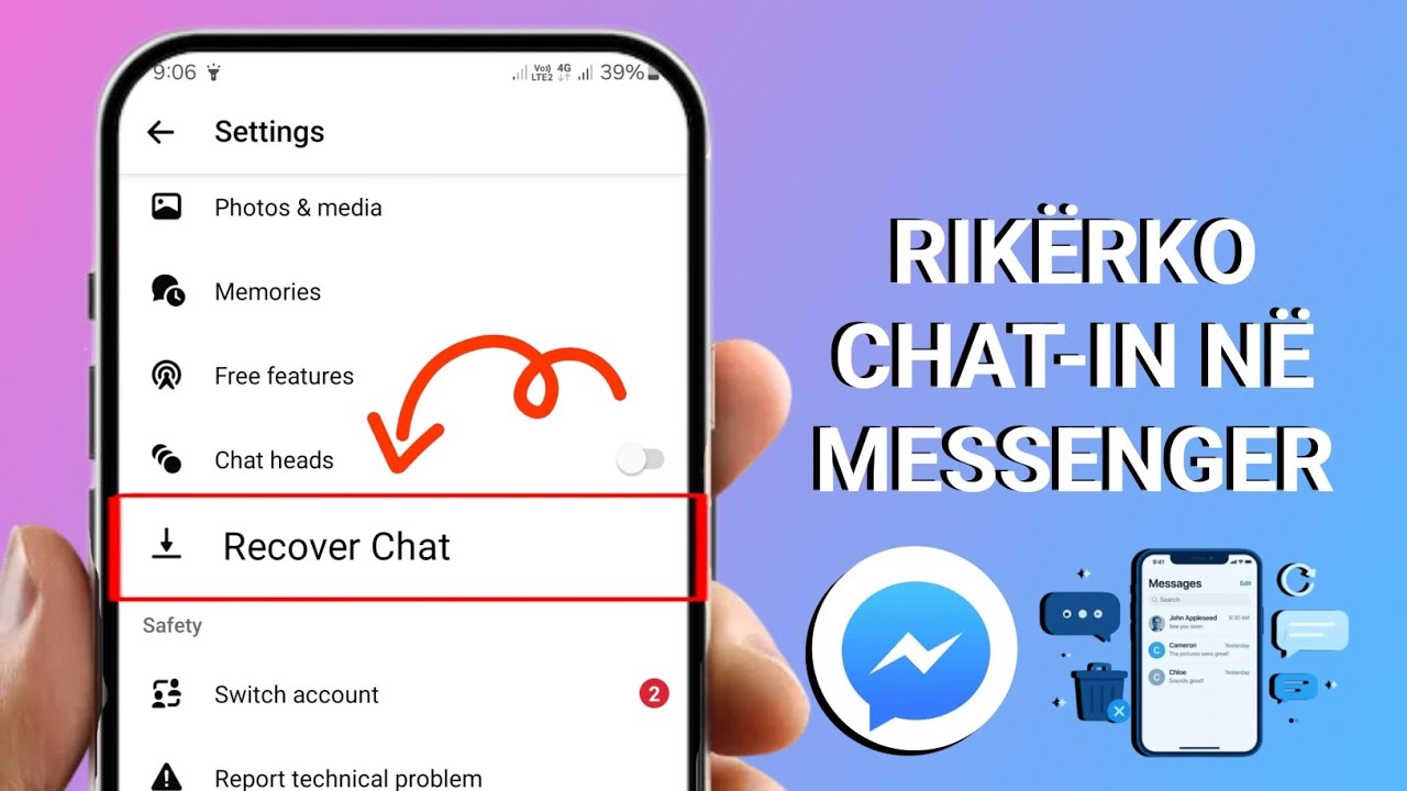 Si t&euml; Rikuperoni Mesazhet e Fshira n&euml; Messenger (Tutorial 2026)