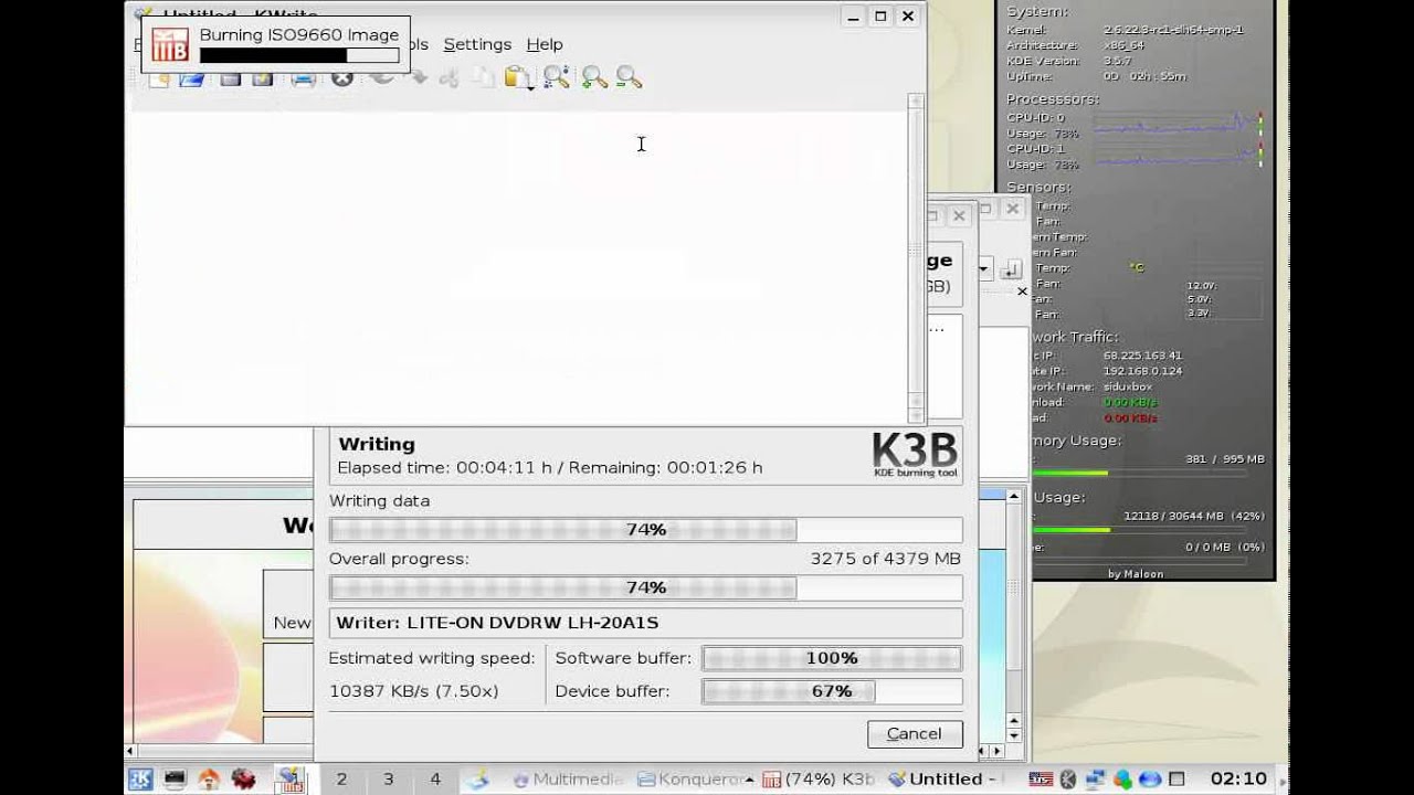 Pentium D805 2.66 under load.