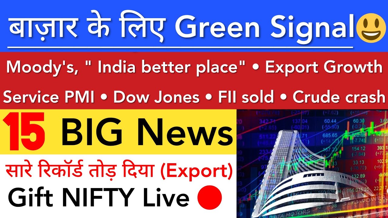 बाज़ार के लिए GREEN SIGNAL 🔥 SHARE MARKET LATEST NEWS TODAY TOMORROW | STOCK MARKET INDIA