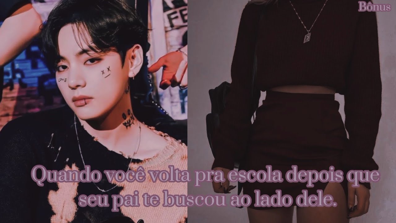 Bônus Imagine Taehyung 🐅 - Quando você volta pra escola ao lado dele. 🐯