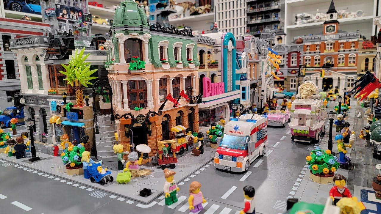 Обновление LEGO City! Размещаем модульное здание отеля 2022 года!