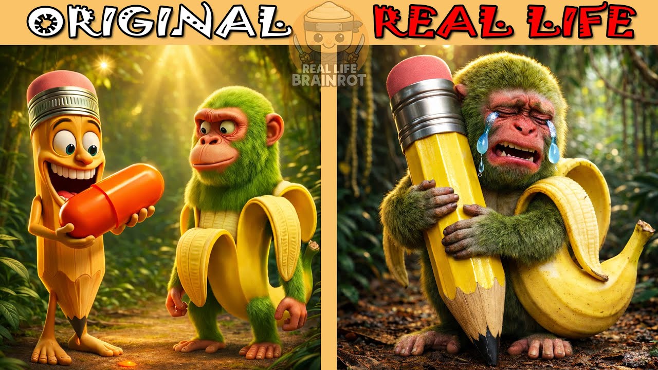 Brainrot Memes when it all ended | Brainrot Original vs Real life | Brainrot Animation