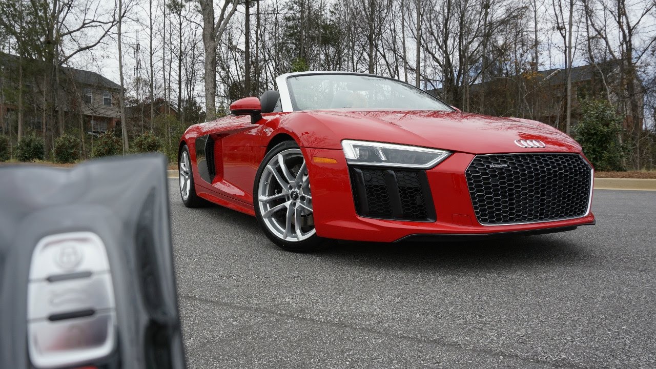 2017 Audi R8 V10 Spyder: Start Up, Exhaust, Walkaround and Review