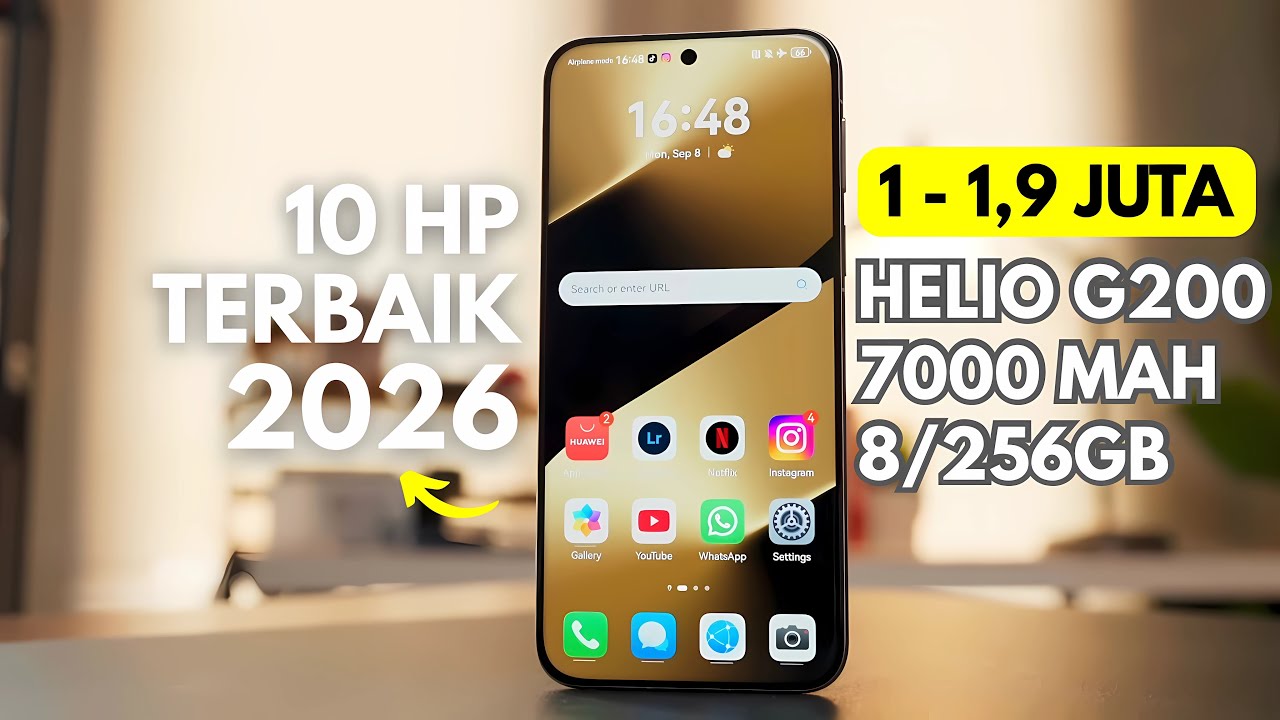 10 Hp 1 Jutaan Terbaik Awal Tahun 2026 - Helio G200, Baterai 7000 mAh, RAM 8/256GB