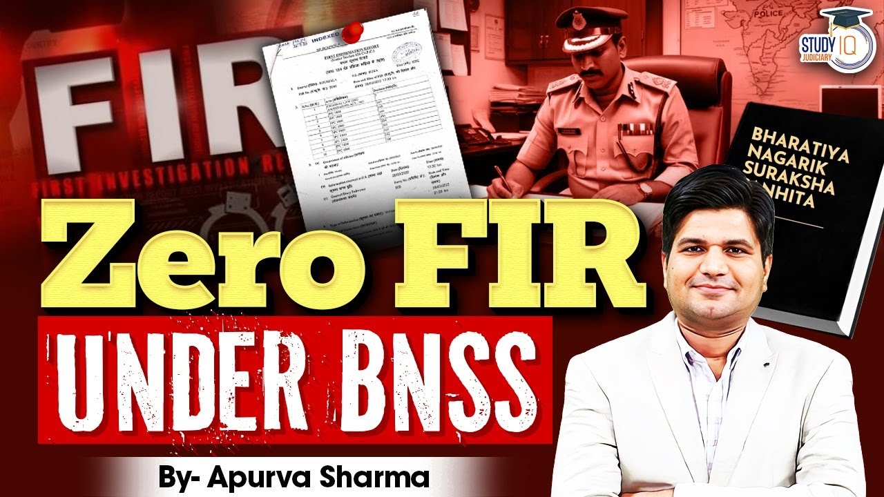 Zero FIR In BNSS | Concept Of New Criminal Law | By Apurva Sharma
