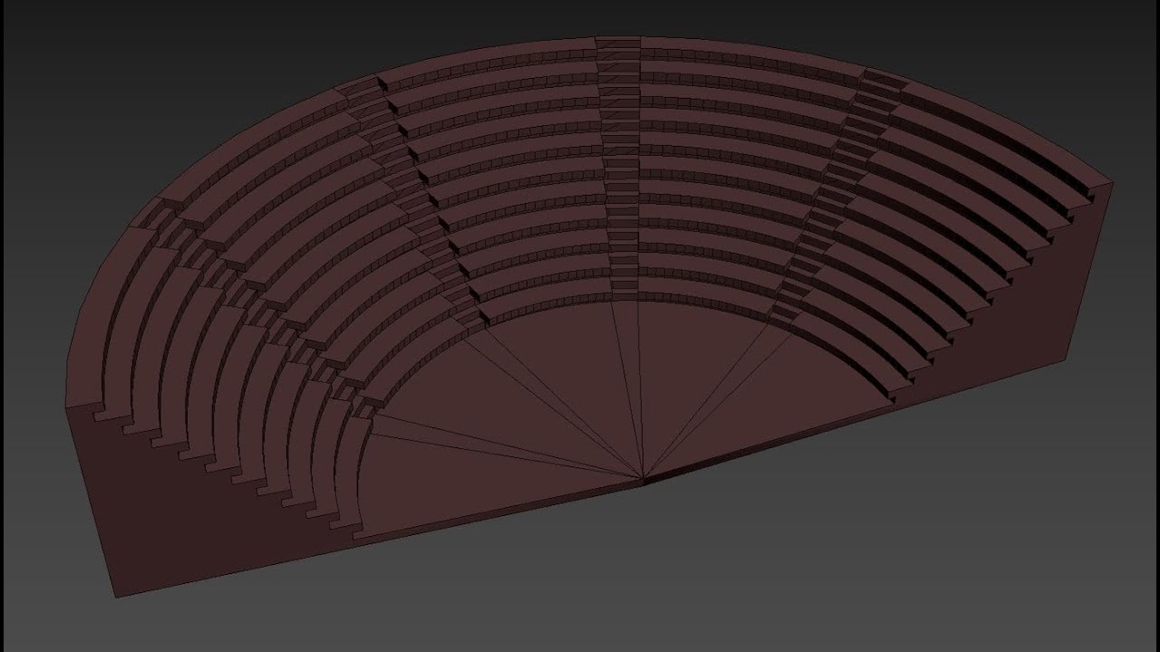 Amfitiyatro modelleme - Lathe komutu / Modelling an amphitheatre in 3dsmax with lathe command