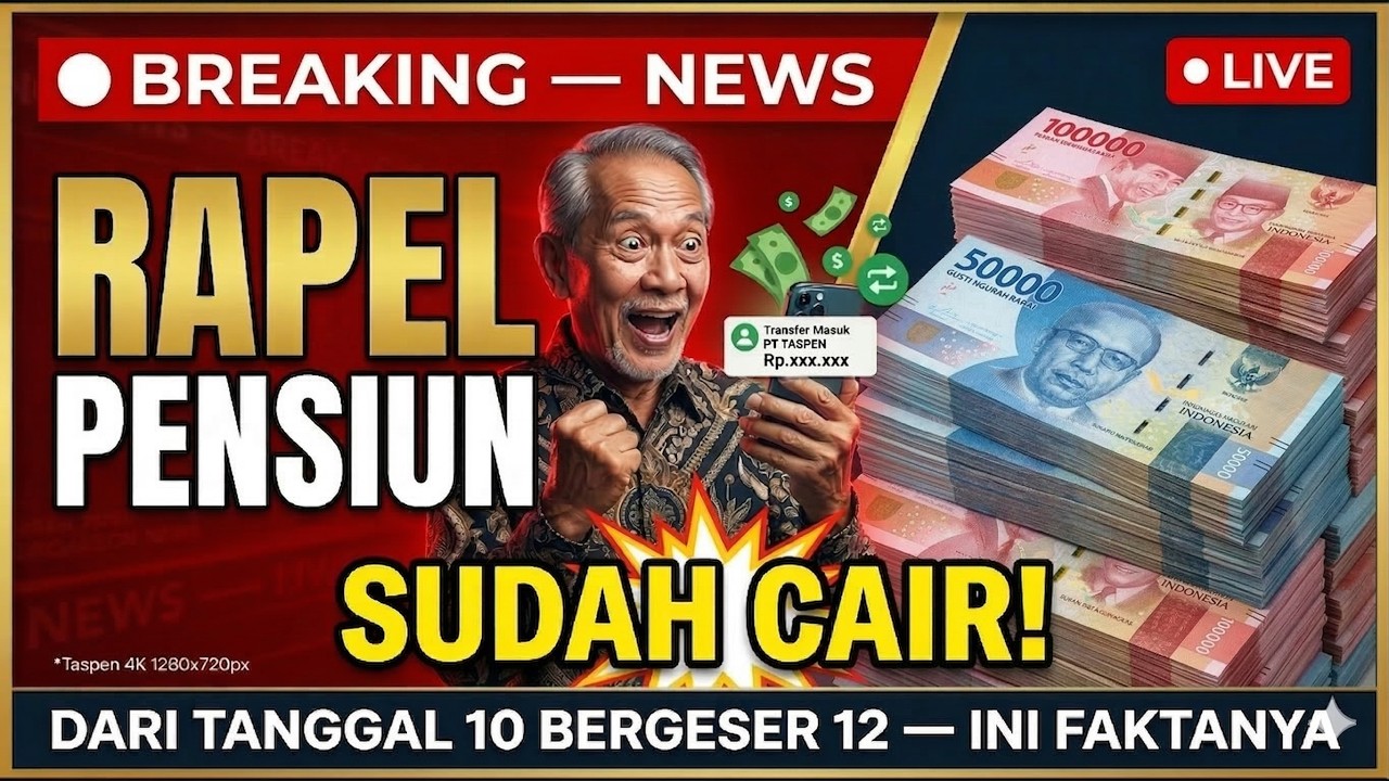 ⚠️ UPDATE 13 MARET 2026! Rapel Gaji Pensiun PNS TNI Polri – Sudah Masuk Rekening Belum?