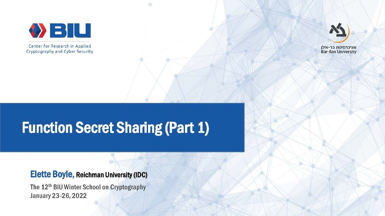 FSS Part 1 - Elette Boyle