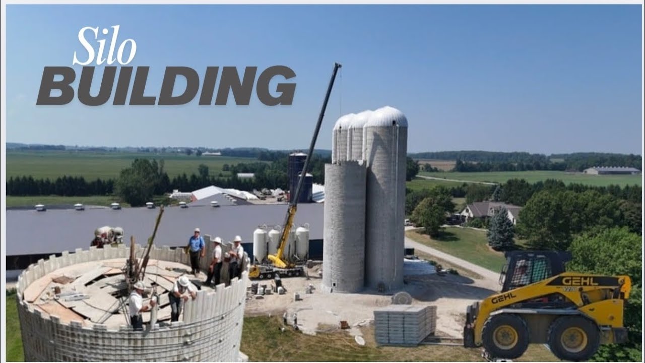 Building Silos!  Keyser Creek Farms  August 2025 #farming #farmer #canada #farmvideos #youtuber 