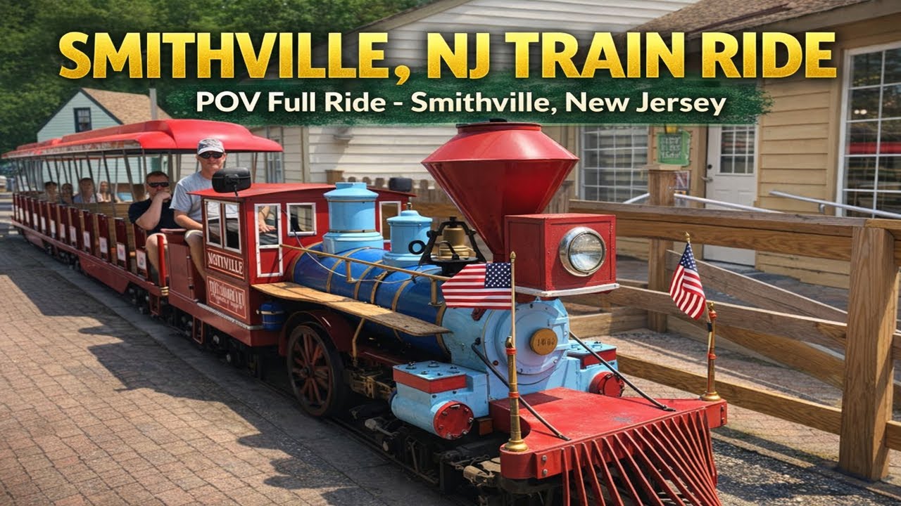 Train Ride Through Time: Smithville, New Jersey’s Historic Charm in 4K 60FPS