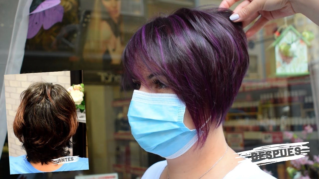 COLOR DE PELO VIOLETA MORADO CON REFLEJOS/ PASO A PASO / COMO TENIR EL PELO DE VIOLETA MORADO