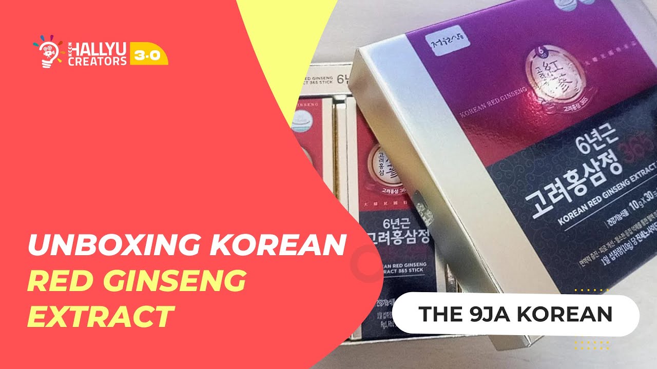 [The 9ja Korean] Unboxing Korean Red Ginseng Extract