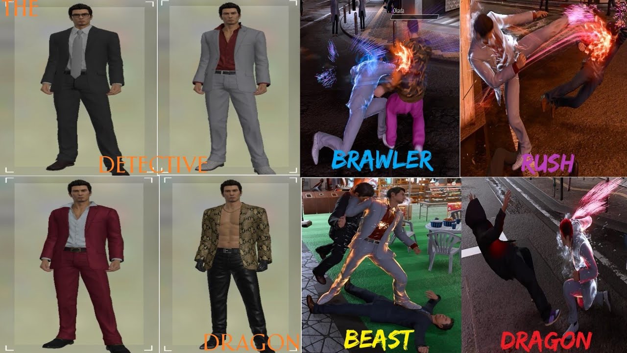 Lost Judgment Mods Showcase: The Detective Dragon + Kiryu Fighting Styles