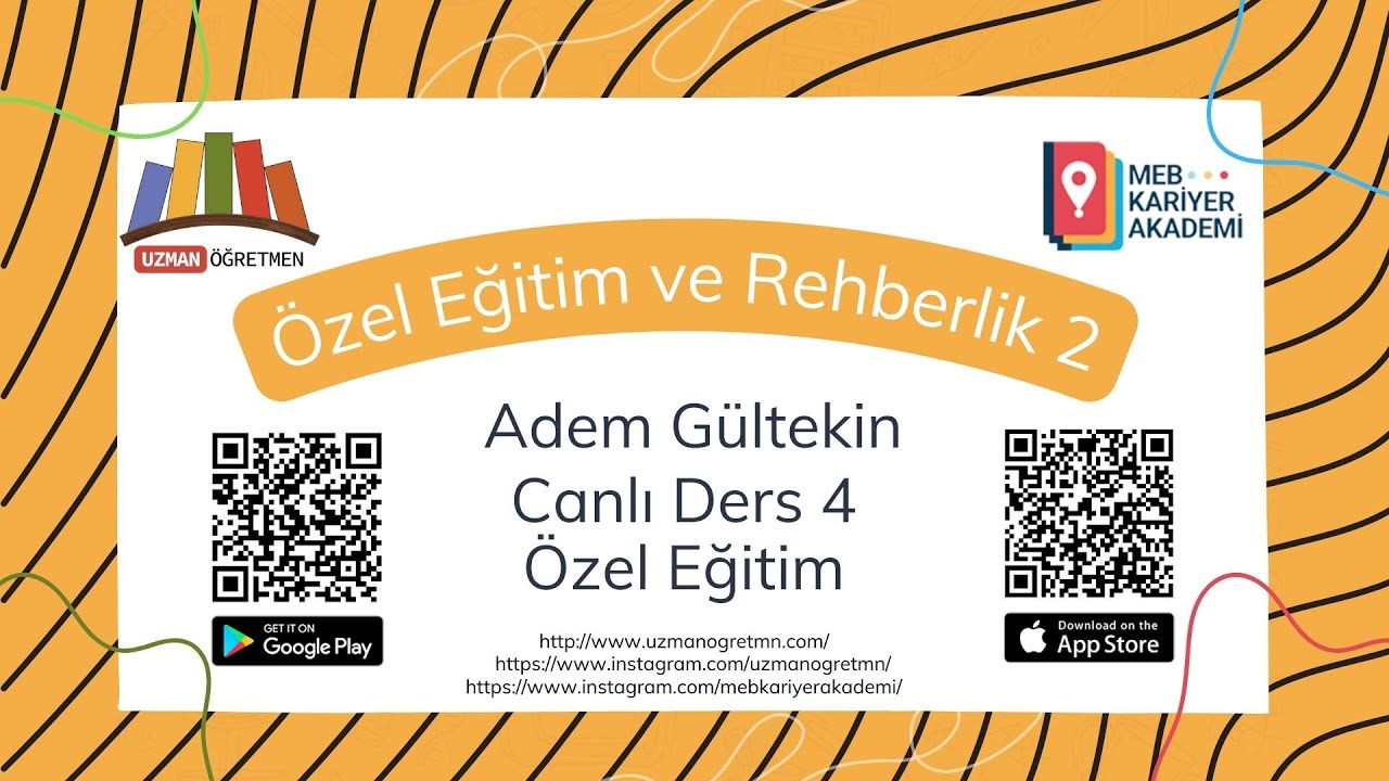 Uzman Öğretmenlik Sınavı Özel Eğitim ve Rehberlik Ders-4