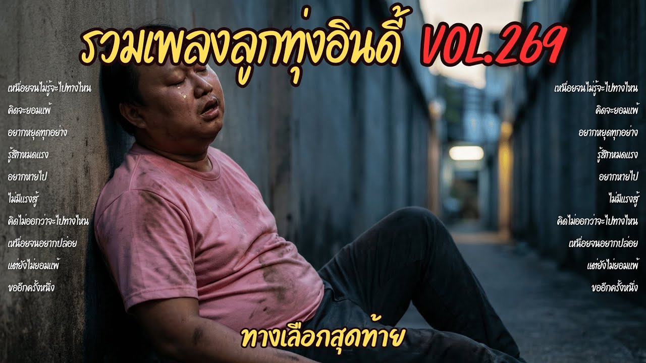 รวมเพลงลูกทุ่งอินดี้ Vol.269 😔 ทางเลือกสุดท้าย | 10 เพลงเหนื่อยจนคิดจะยอมแพ้ แต่ยังไม่ยอม (2026)