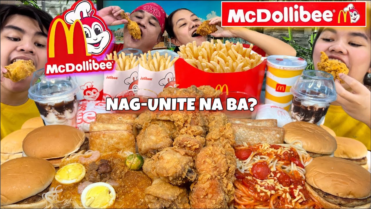 MCDOLLIBEE, JOLLIBEE & MCDONALDS MUKBANG 2022 PINOY MUKBANG PHILIPPINES MUKBANG