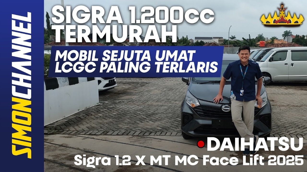 DAIHATSU SIGRA 1.2 X MT MC [B401RS] 2025 - REVIEW INDONESIA