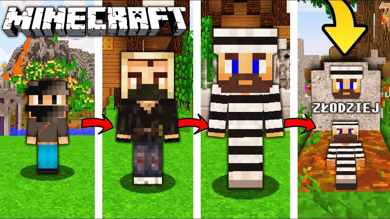 ŻYCIE ZŁODZIEJA W MINECRAFT || OD NARODZIN DO ŚMIERCI