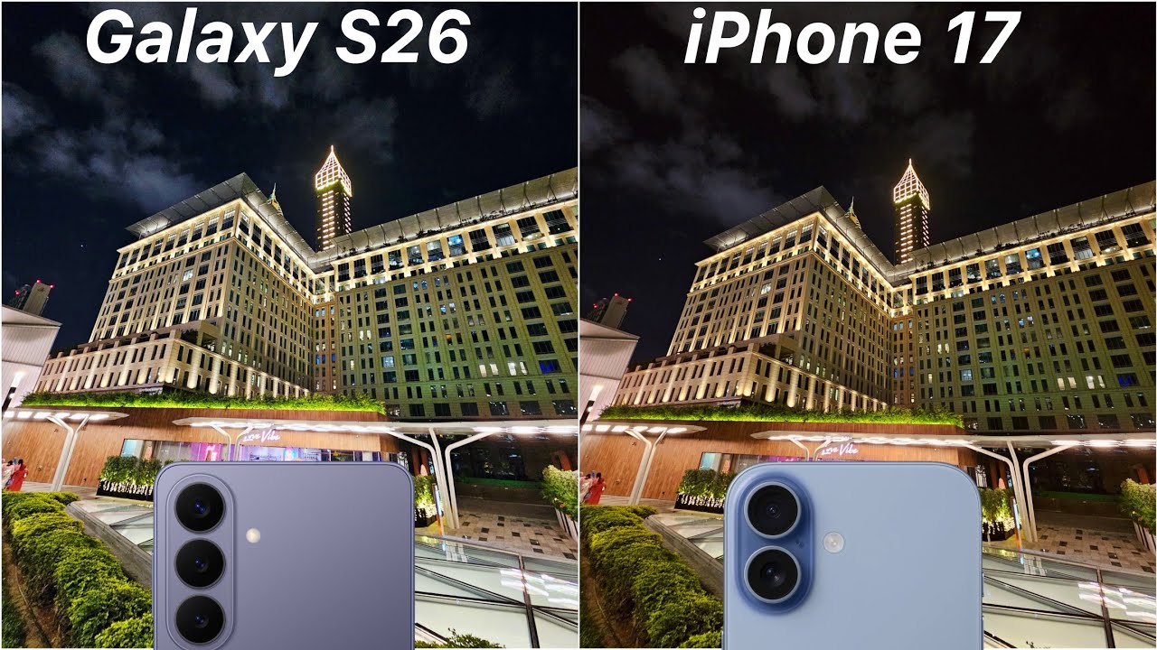 Сравнение камер Samsung Galaxy S26 и iPhone 17 в ходе теста.