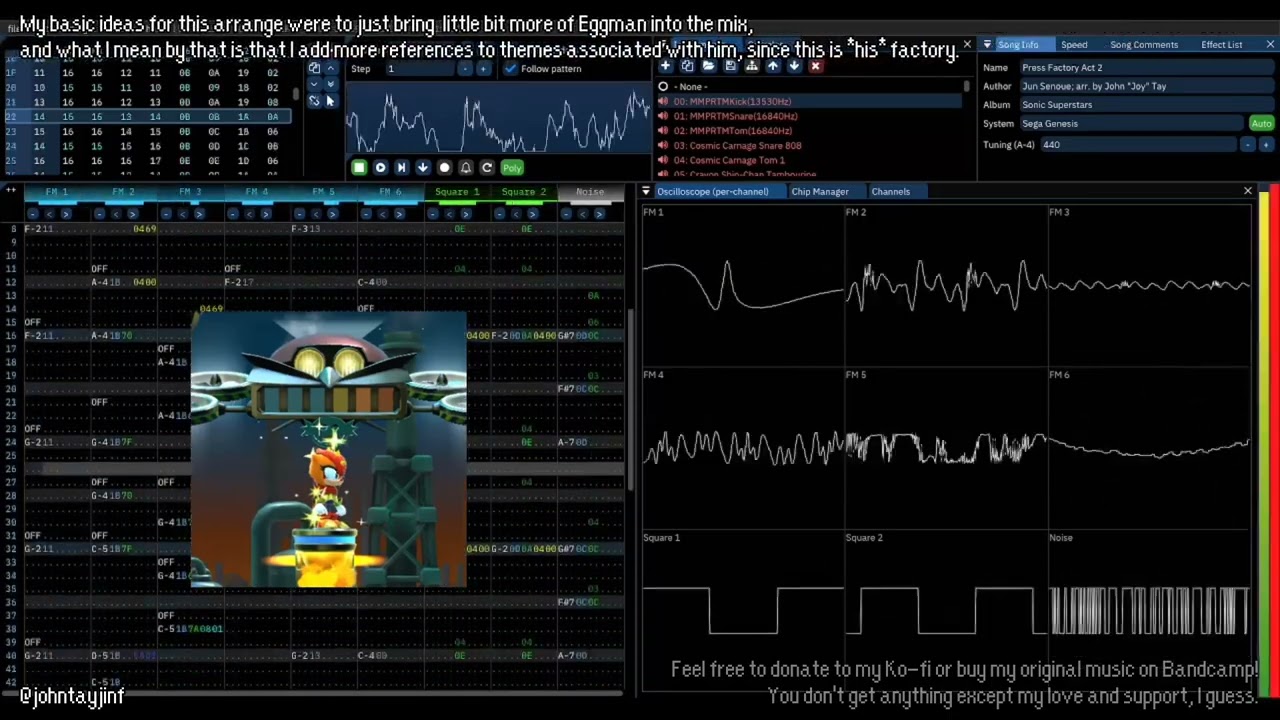 Sonic Superstars - Press Factory Act 2 (YM2612 + SN76489 Arrangement)