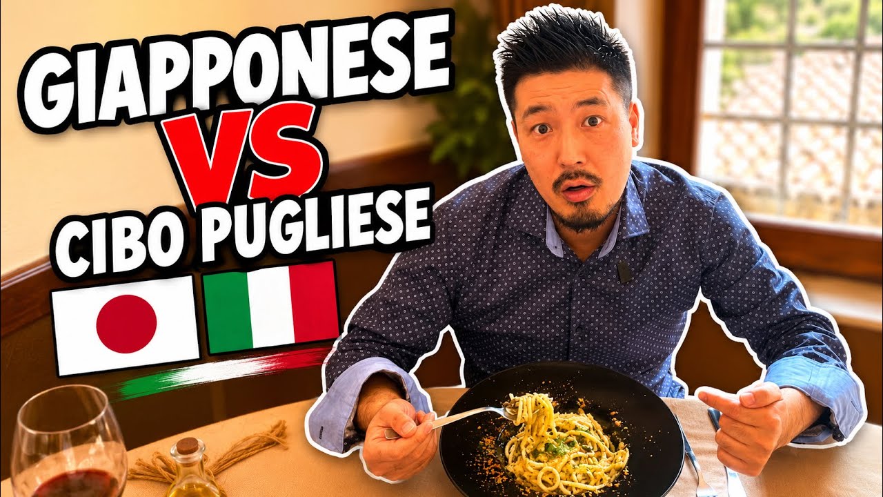Giapponese assaggia cibo Pugliese a Vico del Gargano